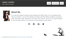 Tablet Screenshot of isabelcastillo.com